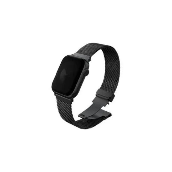 Apple Watch Strap Adjustable Mesh Steel Band 49/46/45 /44 Mm Dante Pro Uniq - Graphite Black